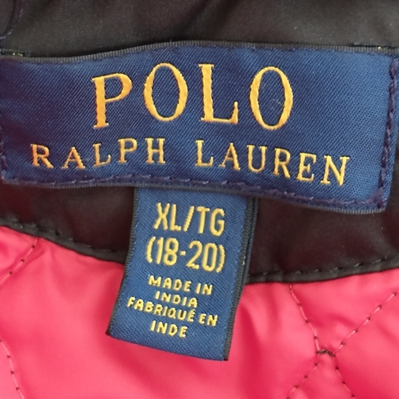 Polo Ralph Lauren Black/Red Quilted Big Kid's Jacket - Picture 8 of 15